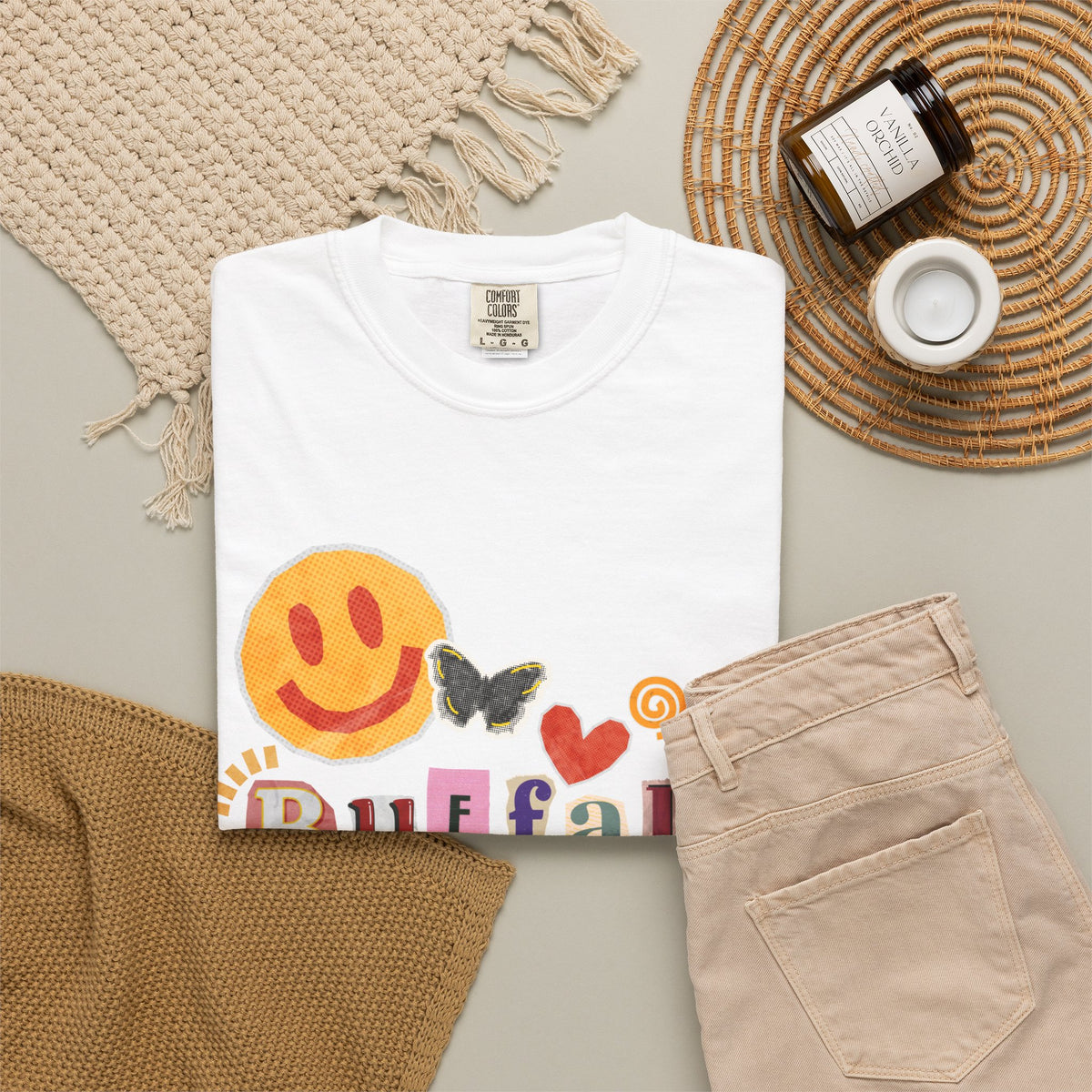 Buffalo Happy Doodle T-Shirt